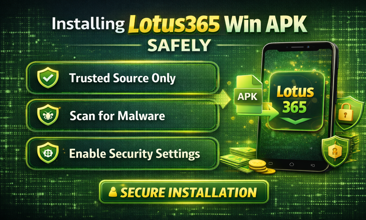 Installing Lotus365 Win APK Safely