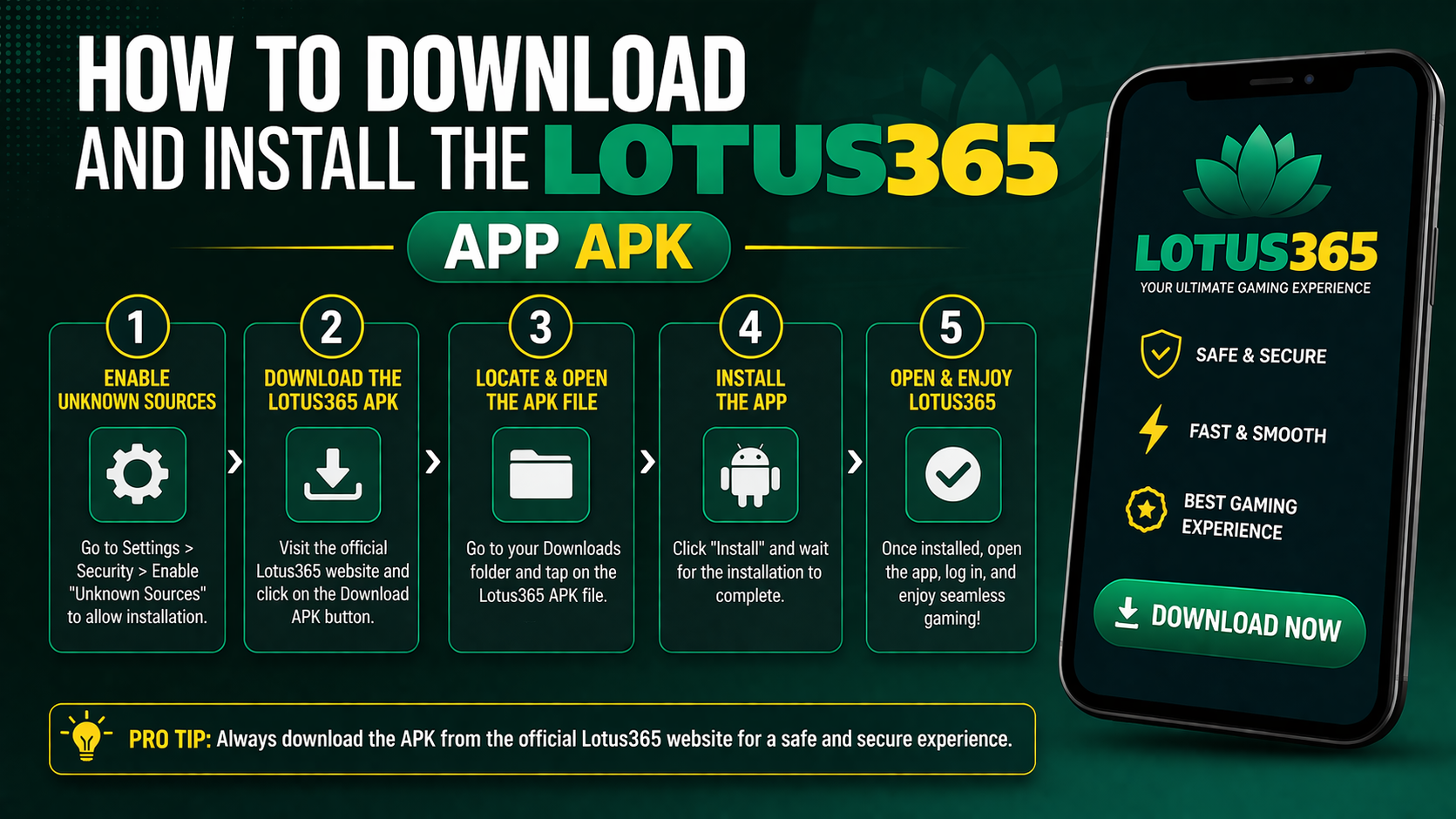 How to Download and Install the Lotus365 App APK 