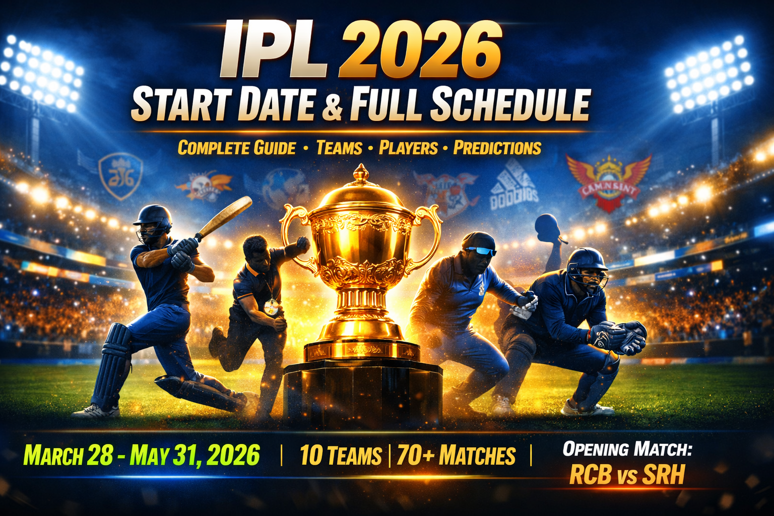  IPL 2026 Start Date and Full Schedule Overview